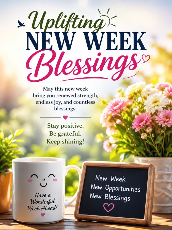 Uplifting New Week Blessings