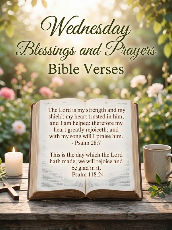 Wednesday Blessings and Prayers Bible Verses