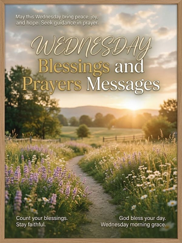 Wednesday Blessings and Prayers Messages