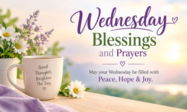 Wednesday Blessings and Prayers for Peace, Hope & Joy