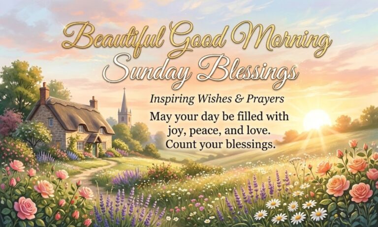 positive Good Morning Sunday Blessings Inspiring Wishes & Prayers