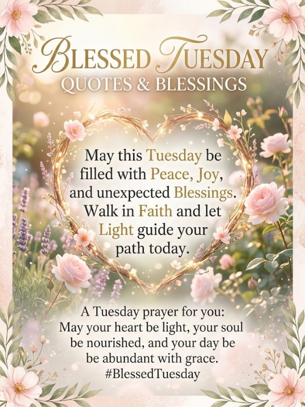 Blessed Tuesday Quotes and Blessings