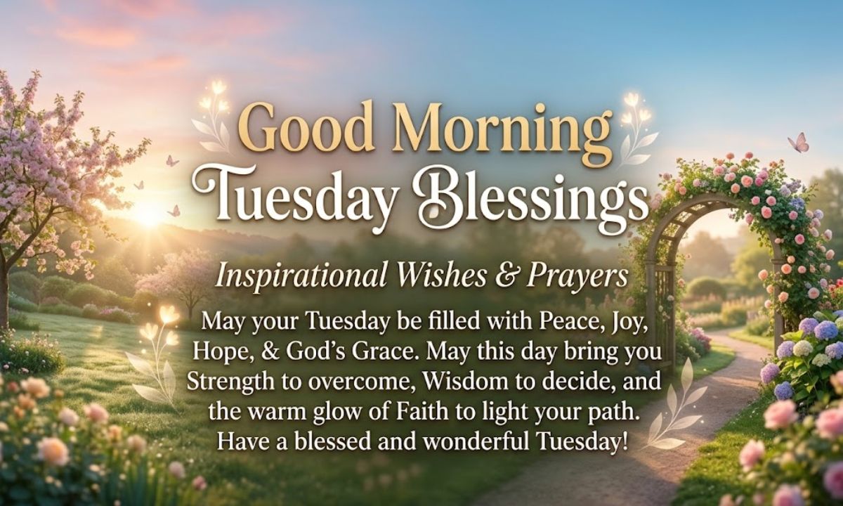 Good Morning Tuesday Blessings Inspirational Wishes & Prayers