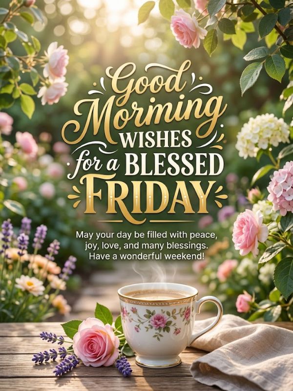 Good Morning Wishes for a Blessed Friday