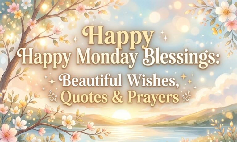 Happy Monday Blessings Beautiful Wishes, Quotes & Prayers