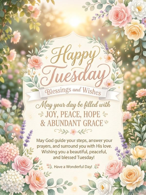 Happy Tuesday Blessings and Wishes