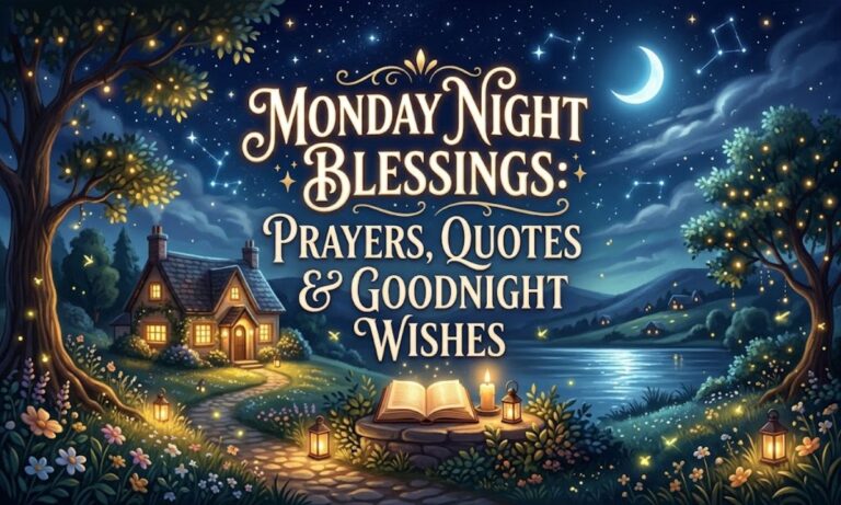 Monday Night Blessings Prayers, Quotes & Goodnight Wishes