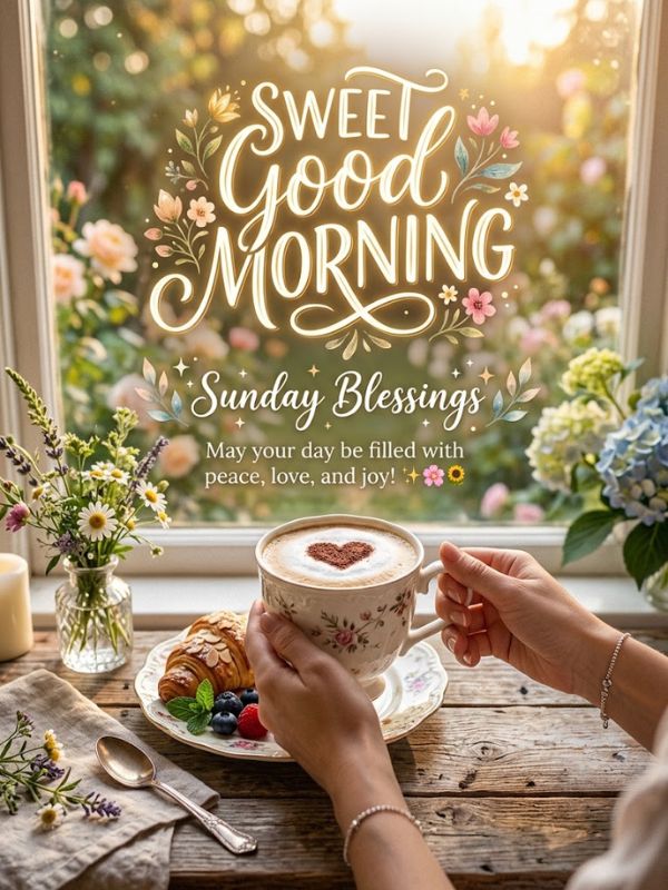 Sweet Good Morning Sunday Blessings